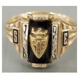 Vintage 10K gold class ring- 1963- 4.2g; size
