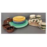 Gp vintage Fiestaware & Blair pottery, etc -