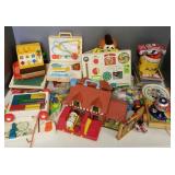 Lg. group vintage Fisher Price, etc. toys incl
