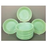 19 vintage 7 1/2"D Fire King jadeite bowls