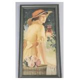 Antique Coca Cola Victorian calendar top (as seen-