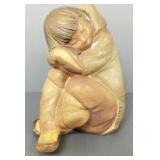 Unusual Lladro Inuit figure of a child (as seen-