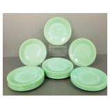 20 vintage 7 1/2"D Fire King jadeite plates