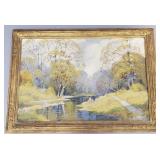 Ernest Fredericks signed oil painting on canvas -