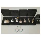 6 N.O.S. sterling silver earrings- 2 1/4" longest
