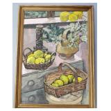 Rath signed mid-century style oil painting on