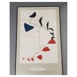Calder poster- National Gallery- framed 36" x 23"-