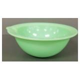 Vintage McKee jadeite mixing bowl w/ spout-