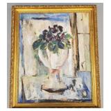 Henrietta (Diebold) signed mid-century oil