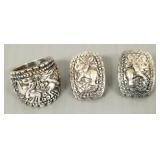 2 N.O.S. pcs sterling silver jewelry w/ elephant
