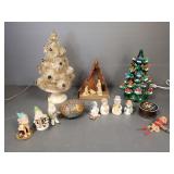 Gp vintage, etc. Christmas decor incl mini 8 1/2"
