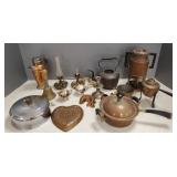Gp. vintage metalware incl Scandinavian etc -
