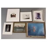 6 asst. photo/ photo prints incl vintage framed