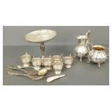Gp sterling silver & silverplate cream/sugar incl.