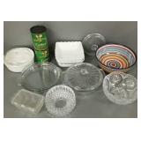 Gp vintage, etc. kitchen glassware incl butter