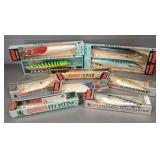 10 asst Rappala fishing lures in boxes