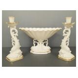 Vintage Lenox Aquarius dolphin pedestal bowl &