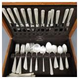 69 pcs Towle Rambler Rose sterling silver flatware