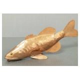 Signed J.B. Lee copper spearing decoy- 7.5"L