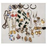 Gp vintage signed costume jewelry incl Haskell,