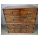 Small 2 section stacking cabinet w/ 2 drawers & 2