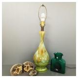 Group mid-century, etc items incl Blenko pitcher,