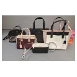 6 Kate Spade purses/ bags- 12"H 17"W largest