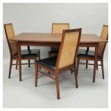Mid-century dining table with formica top- 29'H
