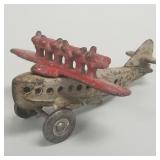 Hubley DO-X cast iron toy airplane- 2 1/4'H