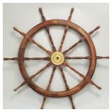 Large 58' wooden ships wheel