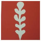 Matisse serigraph 'Palme Blanche sur Fond Rouge'