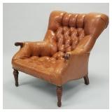 Stickley Leopold leather armchair- 36'H 33'W 38'D
