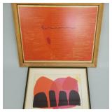 2 Sister Corita Kent signed lithographs: 'Heart of
