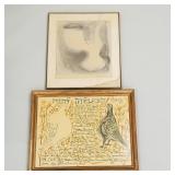 2 Ben Shaw artworks: 'How the Birds Fly' &
