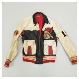 Vintage labeled 'Horse Hide' leather jacket with