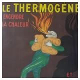 Vintage 'Le Thermogene' advertising poster (laid