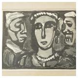 Georges Rouault engraving 'Les Visages' with