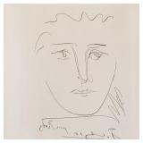 Pablo Picasso etching 'Pour Roby' signed in