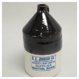 Advertising stoneware jug 'H.A. Johnson Co. Soda
