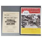 2 paper advertisements: Wurlitzer juke boxes &