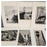 6 vintage large format black & white photos of