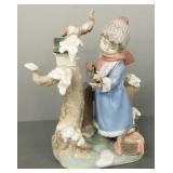 Lladro figure #5287 Winter Frost w/ box- 10"H