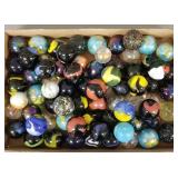 Gp approx. 75 large marbles/ mega shooters,