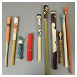 10 vintage Deco etc cigarette holders incl