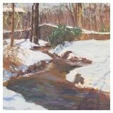 Jaffrey Harris signed oil painting on canvas-