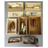 9 vintage, etc. Winchester fishing lures (some