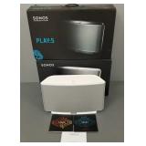 Sonos Play 5 wireless hi-fi system- 2 pcs w/