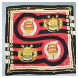 Vintage Hermes Paris silk scarf Chateau