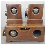 3 piece antique Dictograph intercom set-