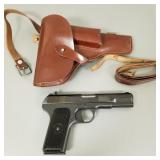 Tokarev 7.62 x 25mm pistol w/ holster